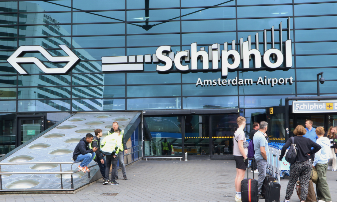 Schiphol Airport has one of the longest walking distances in Europe